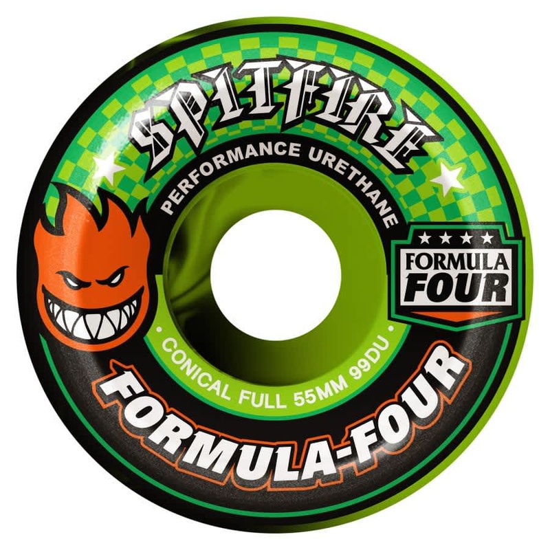 SPITFIRE WHEELS – FORMULA 4 TEAM COLOUR UP SWIRL CONICAL FULL 99A (53MM/55MM) 53MM