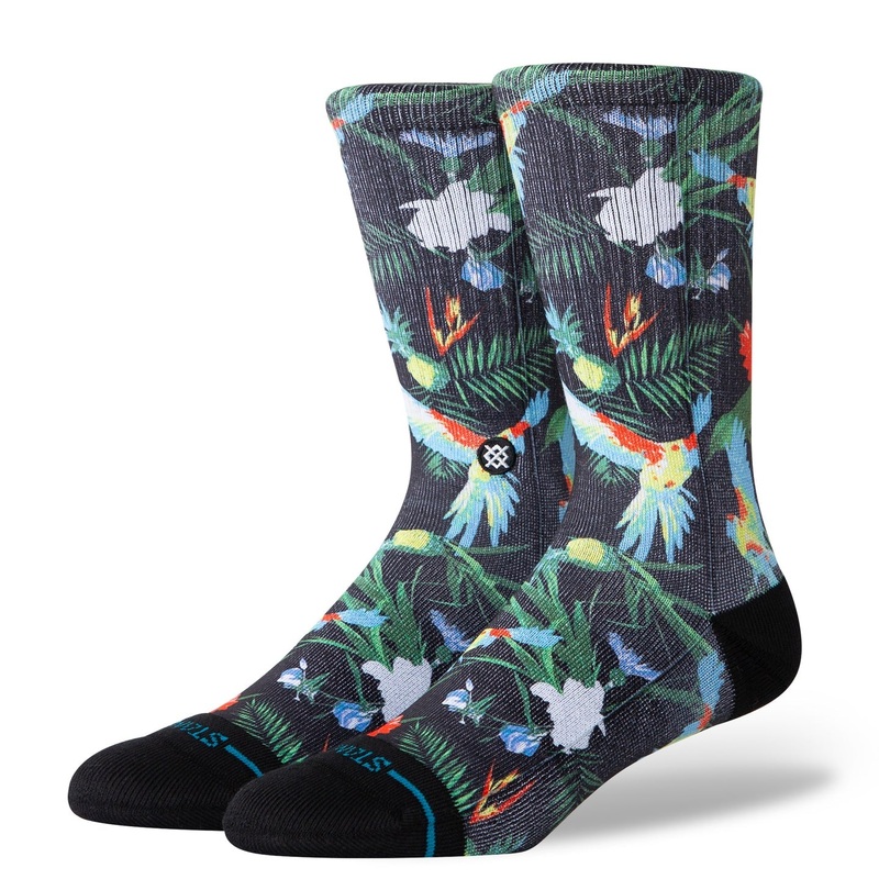 STANCE SOCKS BIRD CAGE CREW MEDIUM
