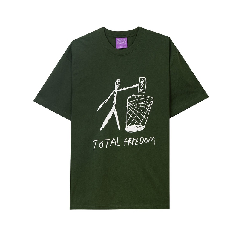 Turtle Island Mind Expansion Total Freedom T-Shirt S Dark Army Green