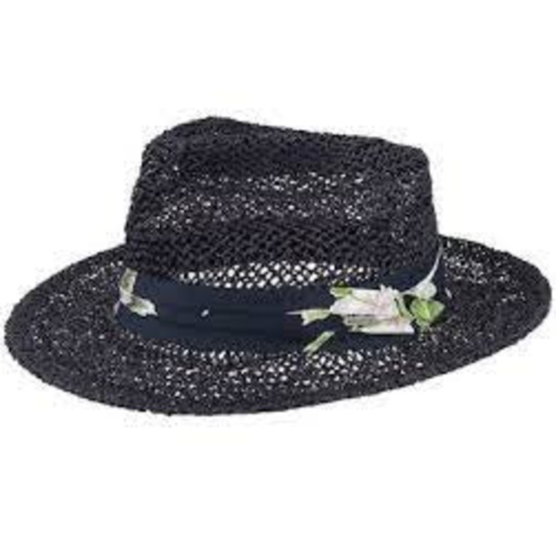Brixton Aloha Straw Hat – Black/Black SM/MD