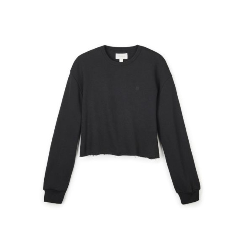 BRIXTON VINTAGE CROP CREW – BLACK SMALL
