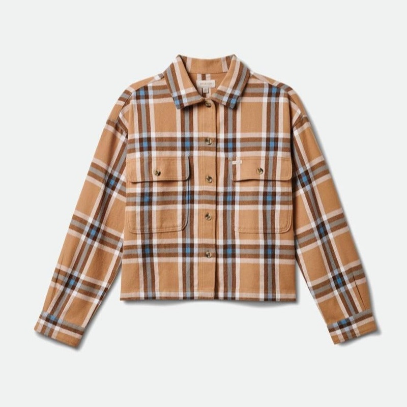 BRIXTON WOMENS BOWERY FLANNEL MOJAVE SMALL