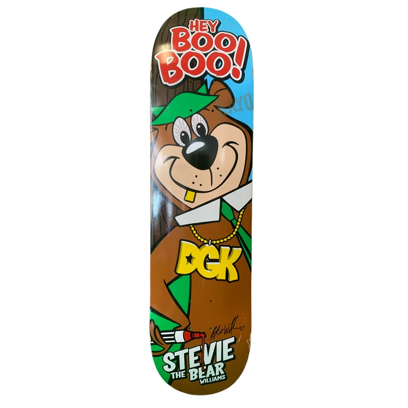 DGK 2009 Stevie Williams Signed Ghetto Toons Series 7.75″ Classic Skateboard Deck