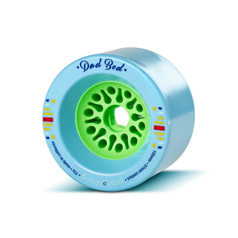 Orangatang Dad Bods 105mm 77a Longboard Wheels  – Blue