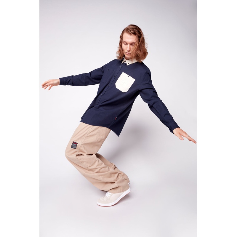 Relax Fit Shirt With Pocket – Navy S