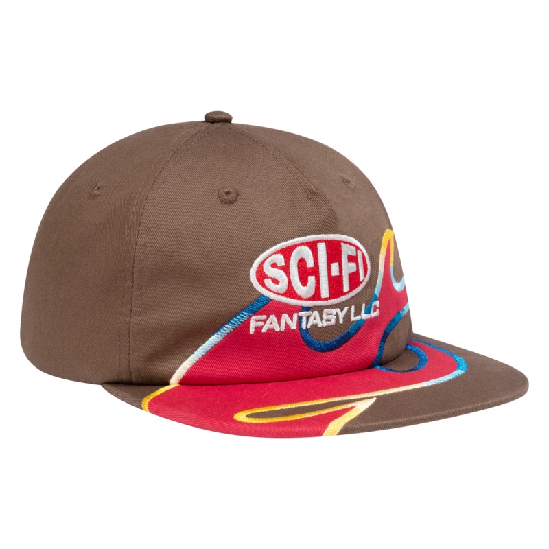 SCI-FI FANTASY FLAME LLC HAT BROWN