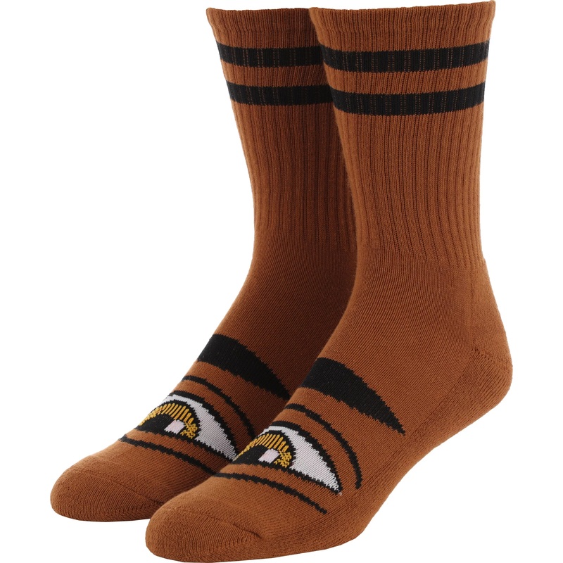 TOY MACHINE SOCKS SECT EYE CHOCOLATE