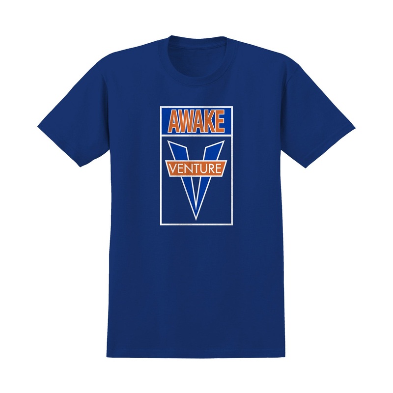 Venture Awake T-Shirt XS Royal Blue/White/Orange/Blue