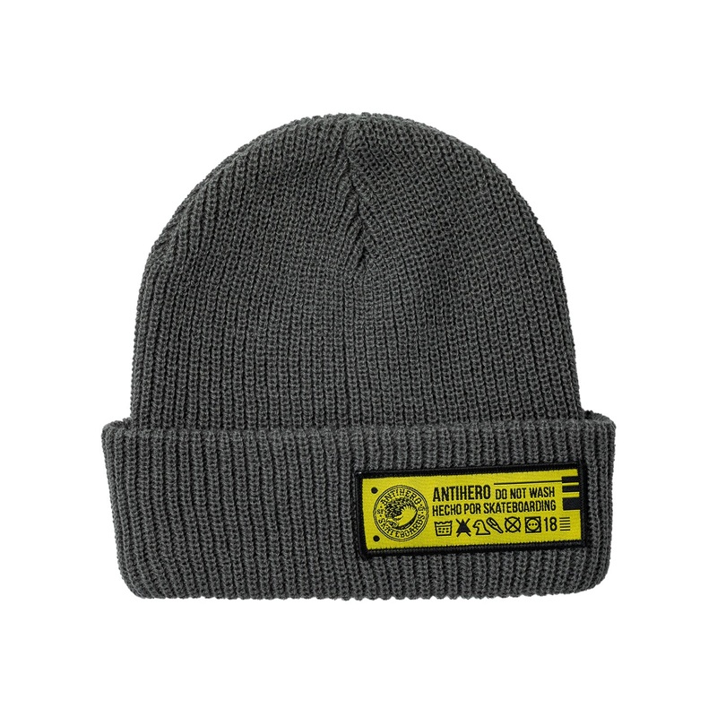Antihero Hecho Por Skate Beanie O/S Charcoal