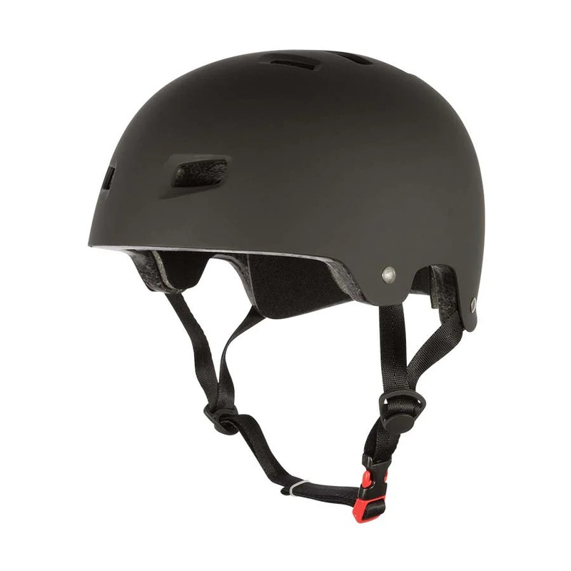 Bullet Deluxe Matte Black Adult Skateboard Helmet S/M
