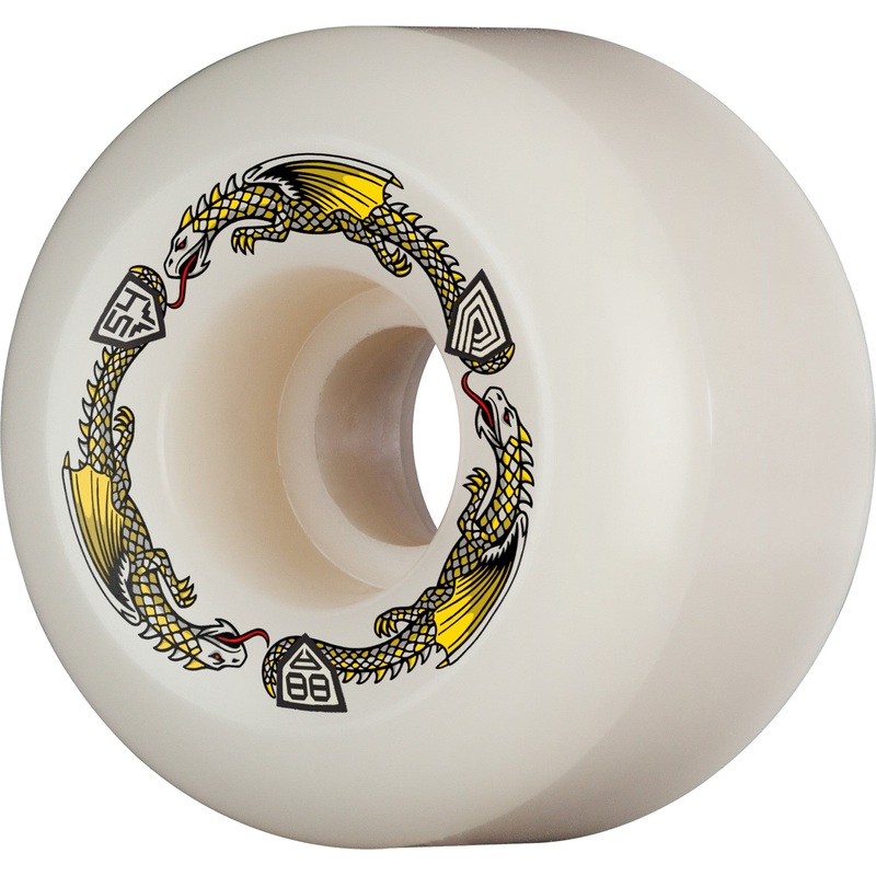 Powell Peralta Dragon Formula Wheels 54x39mm 88A – Off White (Set of 4)