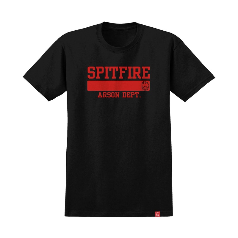 Spitfire Arson Department T-Shirt S Black/Red