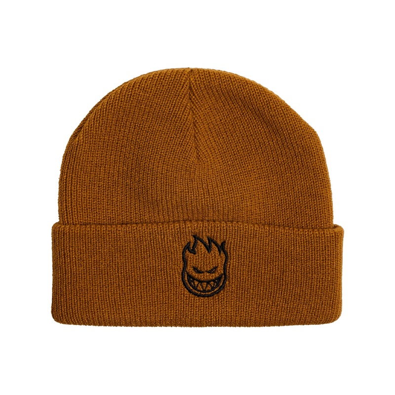 Spitfire Bighead Cuff Beanie O/S Tan/Black