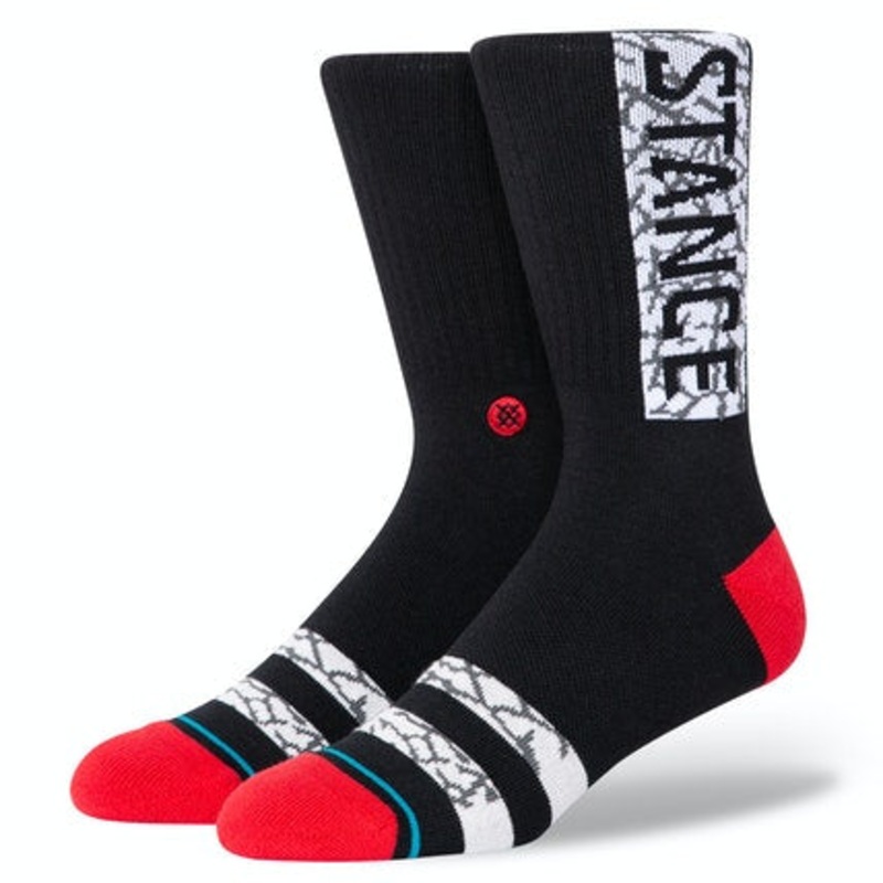 STANCE SOCKS LIFE OG BLACK/RED MED
