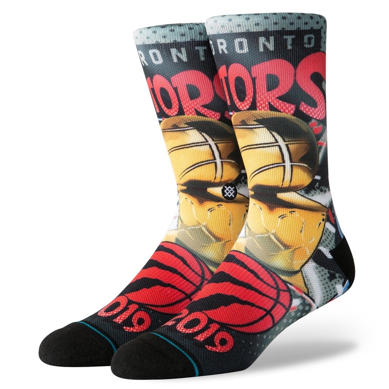 STANCE SOCKS RAPTORS CHAMPIONSHIPS GREY LARGE