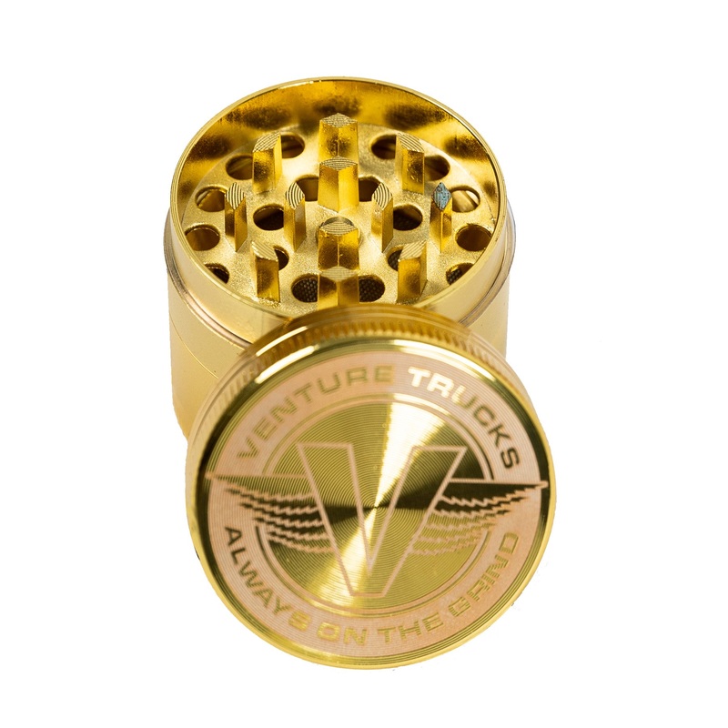 VENTURE WINGS HERB GRINDER GOLD