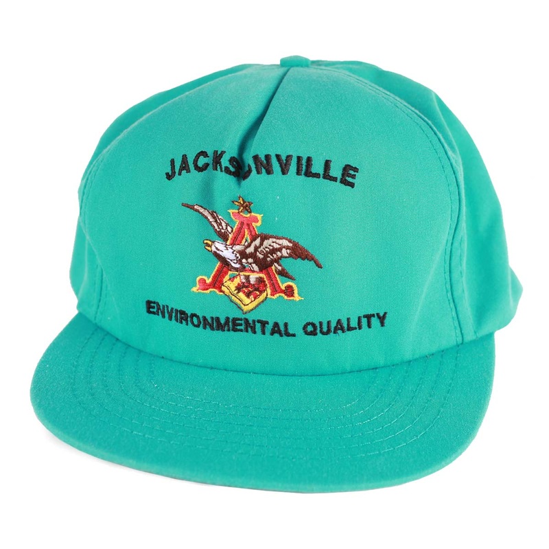 Vintage Anheuser Busch Jacksonville Snapback Hat Turquoise