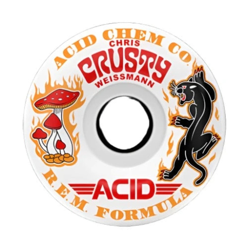 Acid – Crusty Panther Rem Formula 56mm – Skateboard Wheels 56mm 99a White