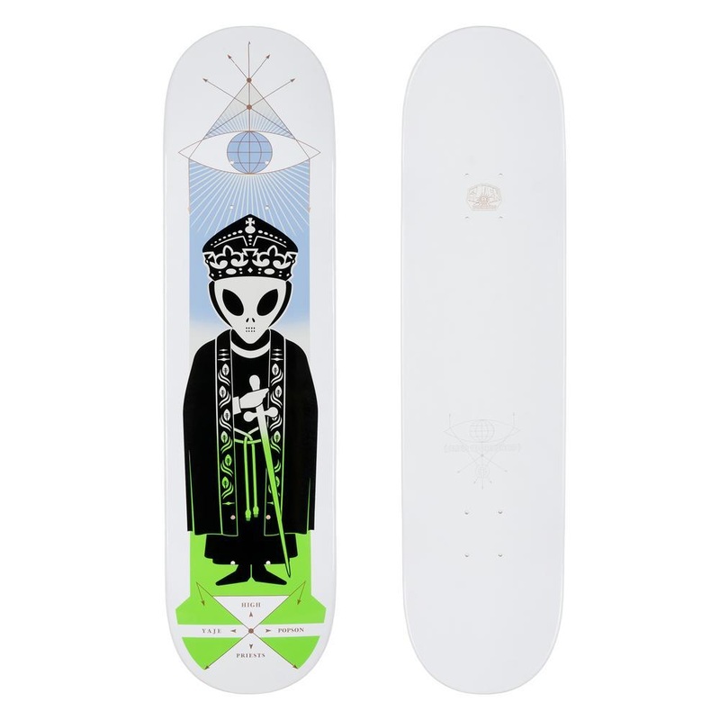 ALIEN WORKSHOP DECK – HIGH PRIEST WHITE DIP POPSON (8″) 8″