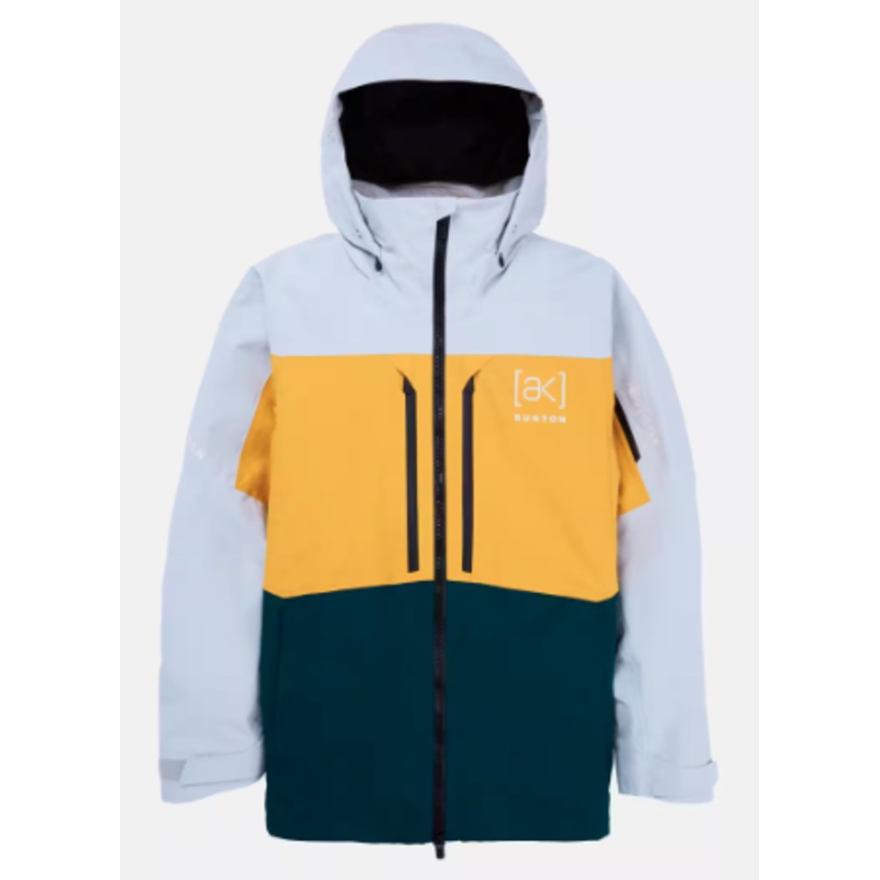 Burton Ak Gore-Tex Swash Jacket – Gray Cloud/Golden Rod/Deep Emerald Small