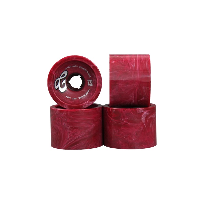 Cadillac Wheels Cruisers 70mm/80A Maroon Marble