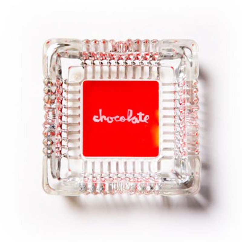 CHOCOLATE SQUARE ASHTRAY