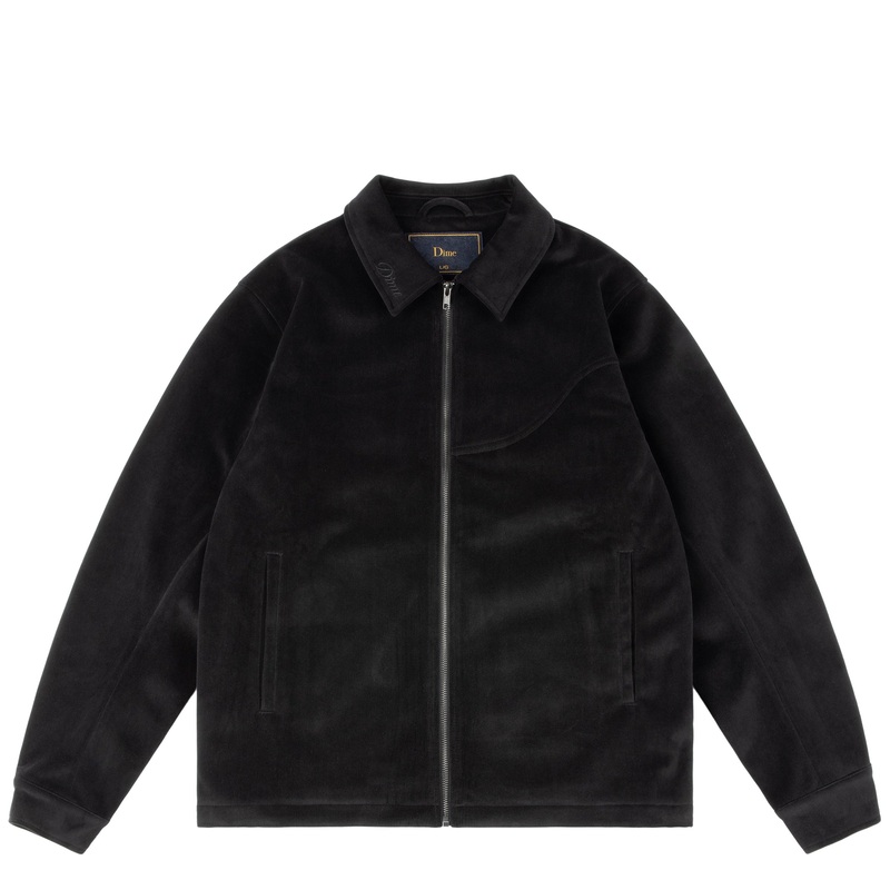 Dime Cord Zip Jacket – Black Small