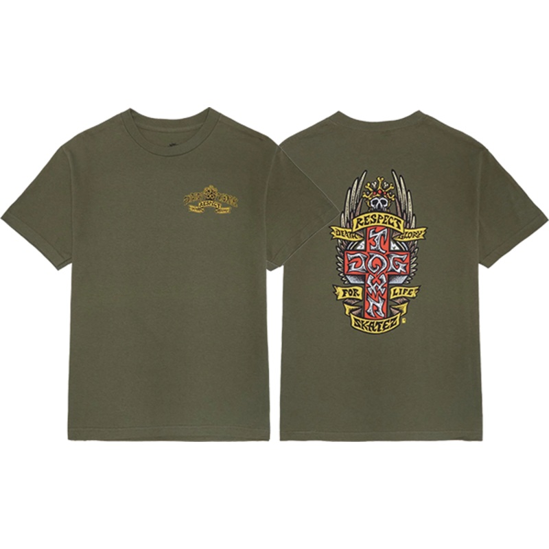 DOGTOWN RESPECT SS GRN MILITARY M