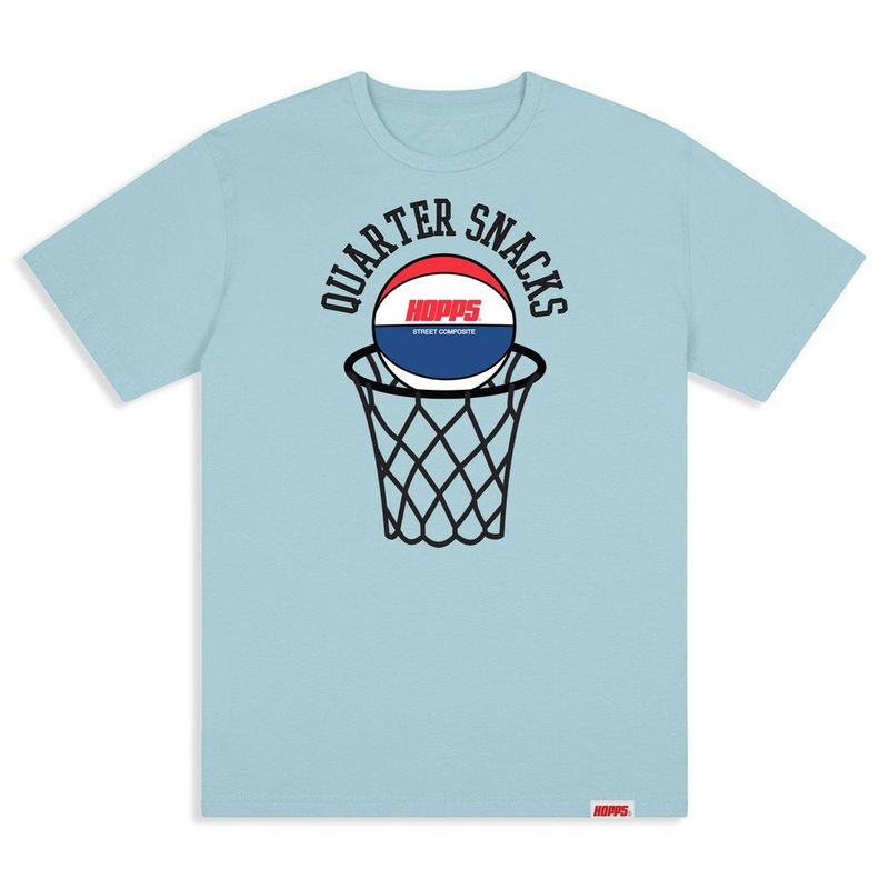 HOPPS X QS STREET COMPOSITE T-SHIRT LIGHT BLUE MED