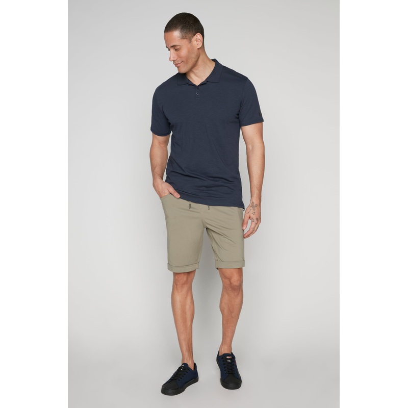 LENNON – Mens Rolled Up Shorts with Cool Stretch – Light Olive 28(XS)