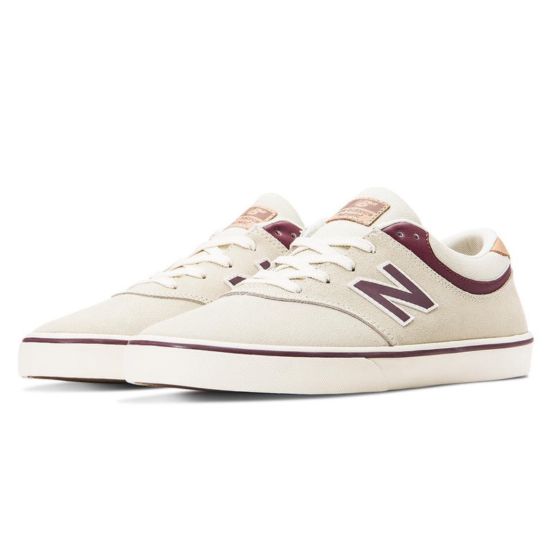 New Balance Shoes Numeric Quincy 254 – Stone Grey/Burgundy 8 White