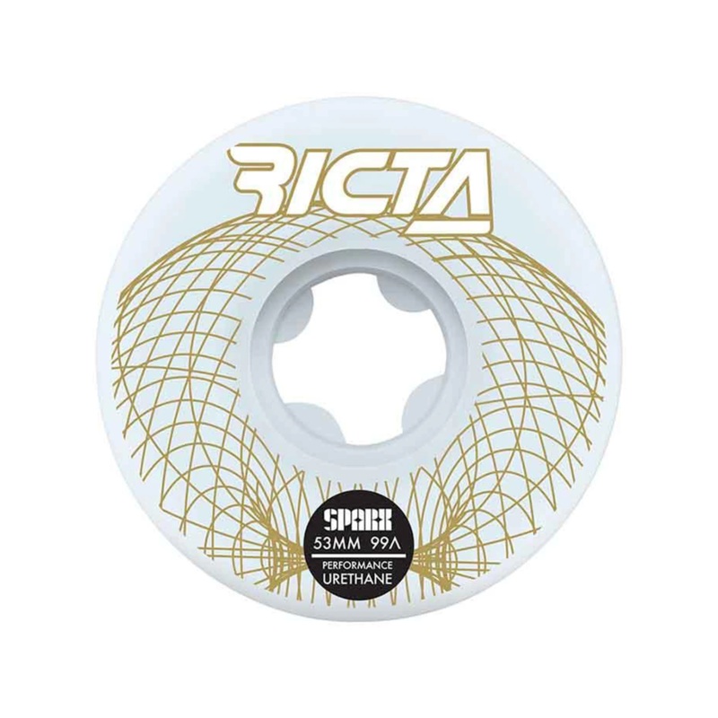 Ricta Wireframe Sparx 99A Wheels 51mm White/Gold