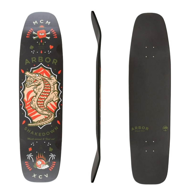 Arbor: Shakedown Deathroll 37″ Longboard Skateboard Deck