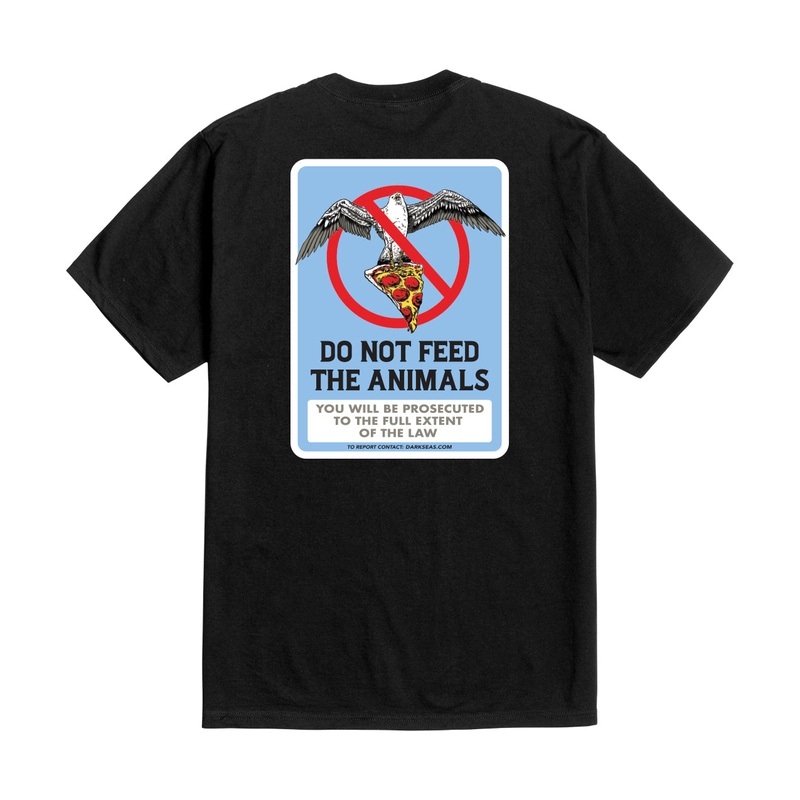 DARK SEAS DO NOT FEED TEE BLACK/TOBACCO MEDIUM