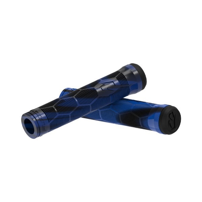 Fuzion Hex Z Grips – Black/Blue Swirl