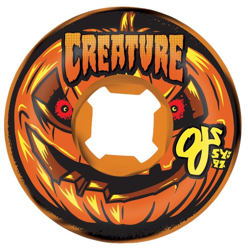 OJ WHEELS PUMPKIN HEAD BLOODSUCKERS ORANGE/BLACK 97A (54MM) 54MM