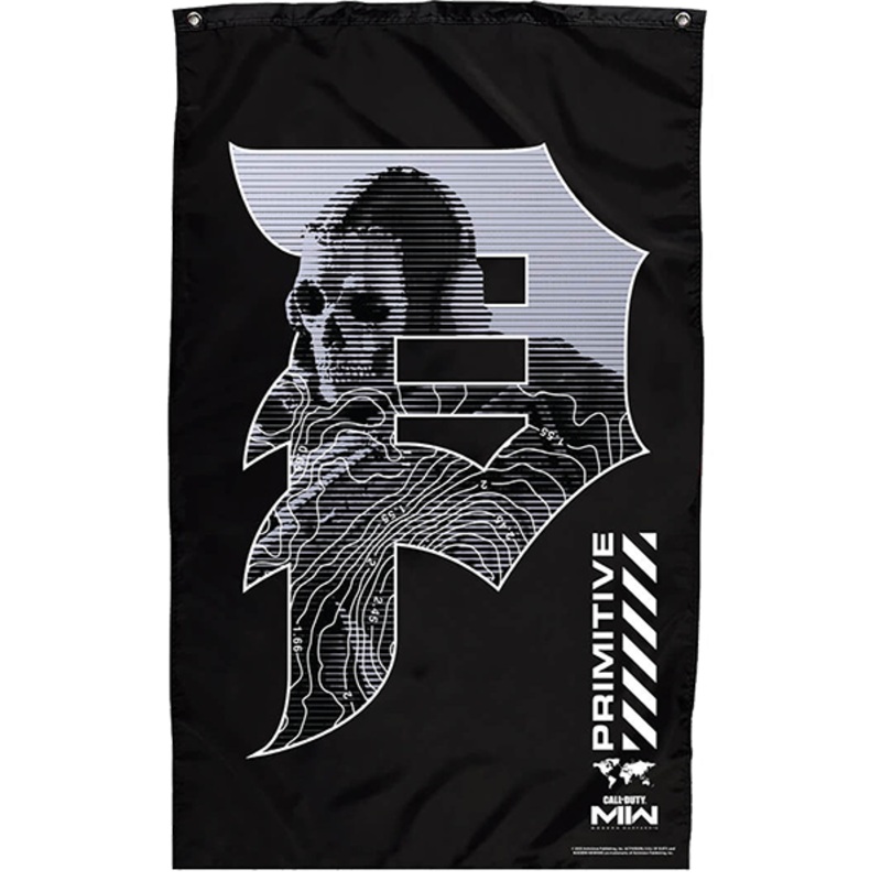 PRIMITIVE MAPPING DIRTY P BANNER BLACK