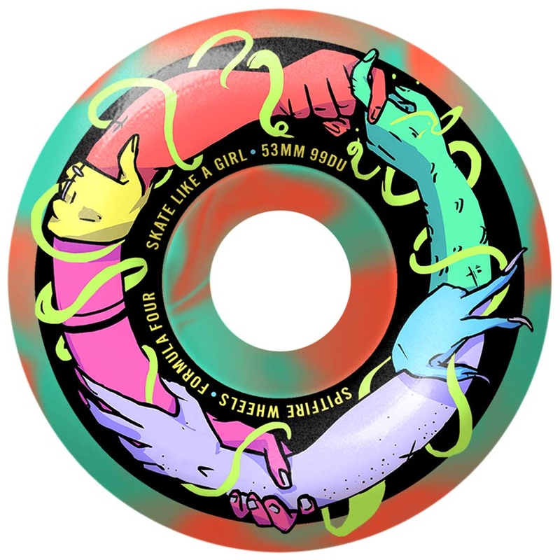 SPITFIRE FORMULA 4 CLASSICS SKATE LIKE A GIRL 99A (53MM) 53MM