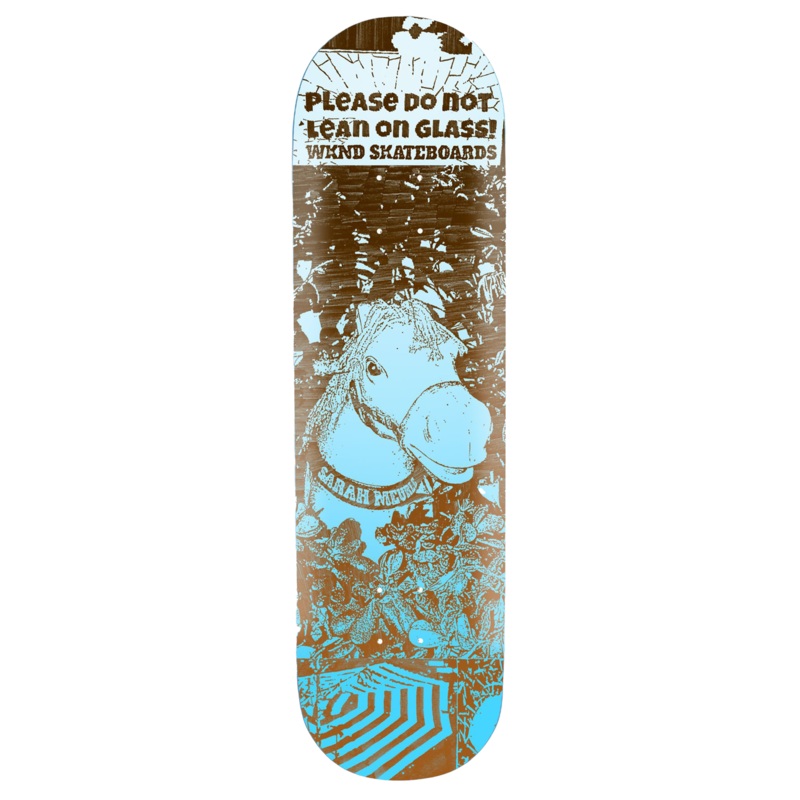 WKND – Please don’t lean on glass – Sarah Meurle – 8.125″- Skateboard Deck