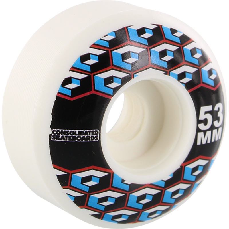 CONSOLIDATED CRACKED CUBE WHITE 53mm