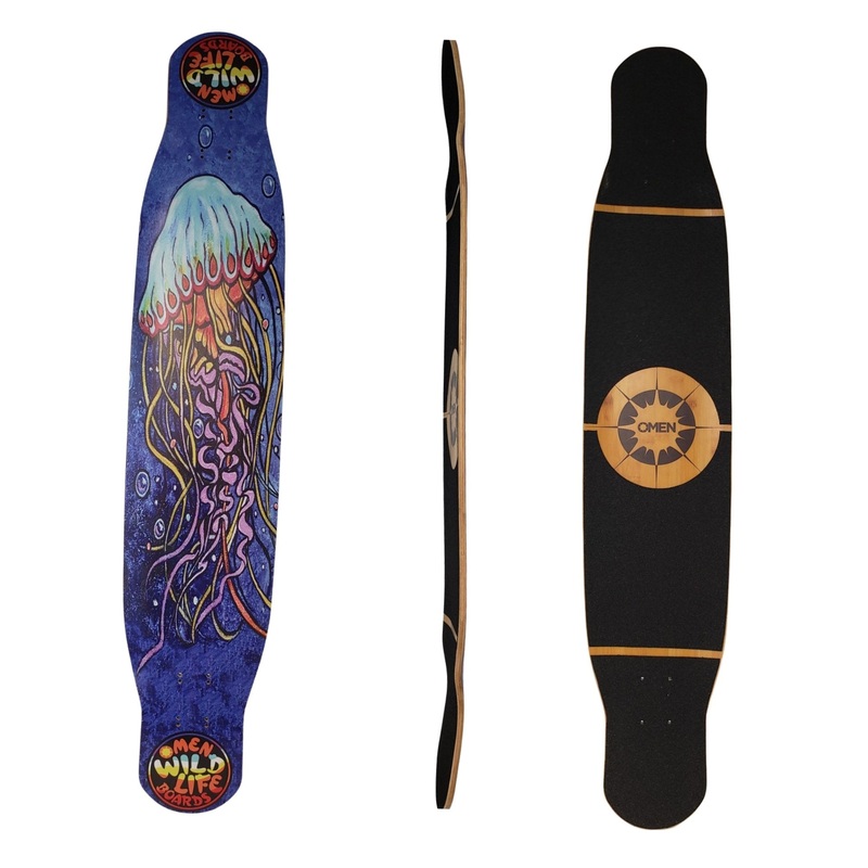 Omen: 46” Man-O-War Dancer Longboard Skateboard Deck