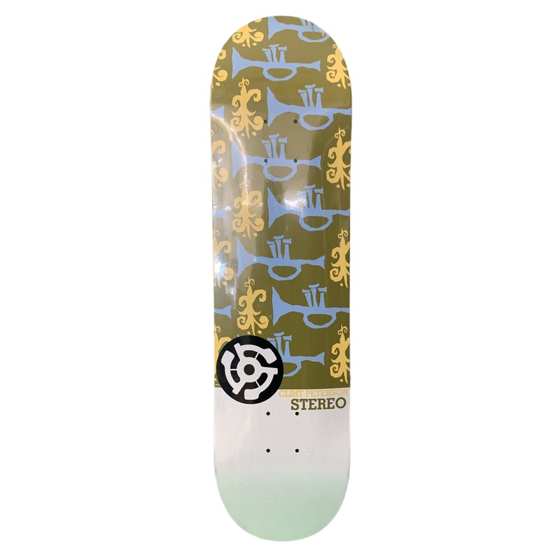 Stereo Clint Peterson Trumpets Olive 7.75″ Classic Skateboard Deck