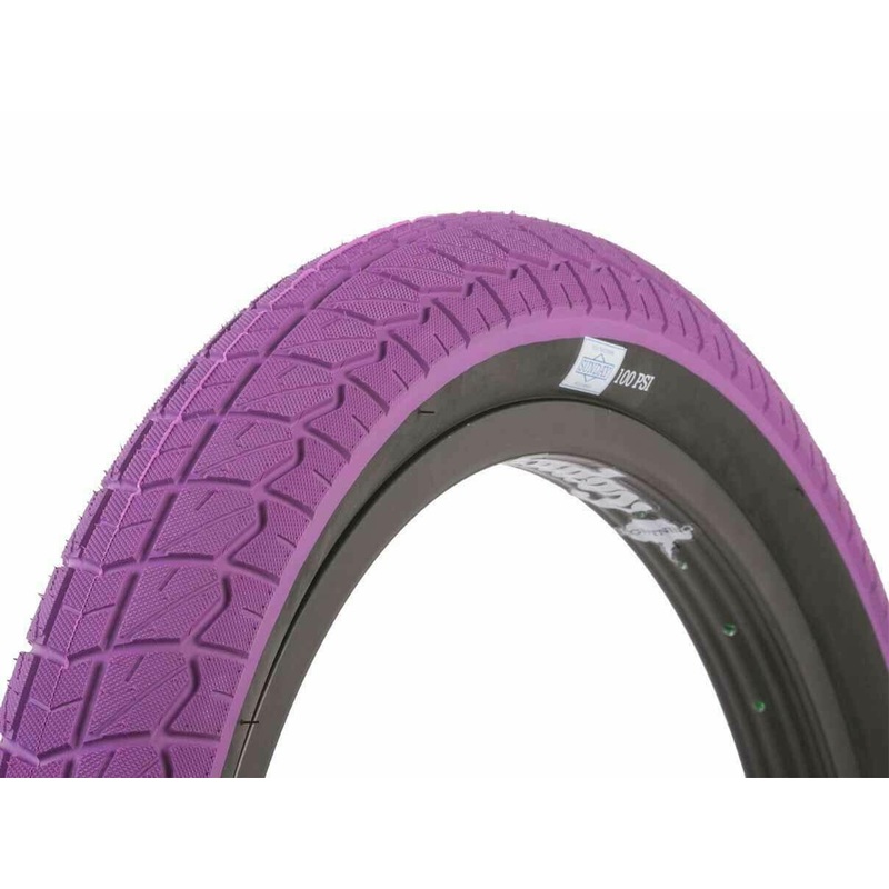 Sunday BMX Current V1 Tire 18″x2.20″ – Purple/Black