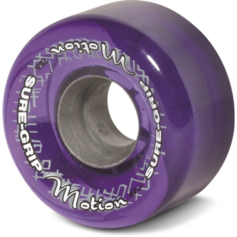 Sure-Grip Motion Clear Purple 78a 62mm (Set of 8) Roller Skate Wheels