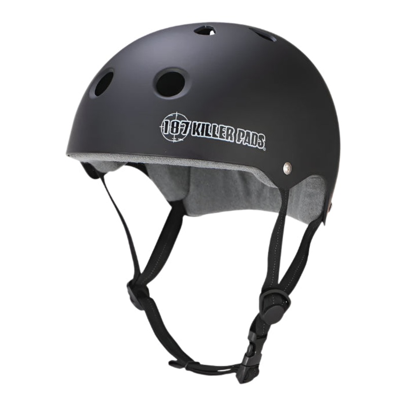 187 PRO SKATE HELMET W/SWEATSAVER MATTE BLACK SM