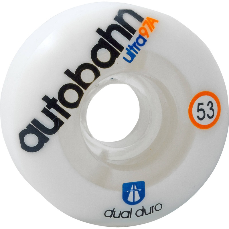 Autobahn Wheels Dual Durometer Ultra Classics 53mm 97a – White/Clear (Set)