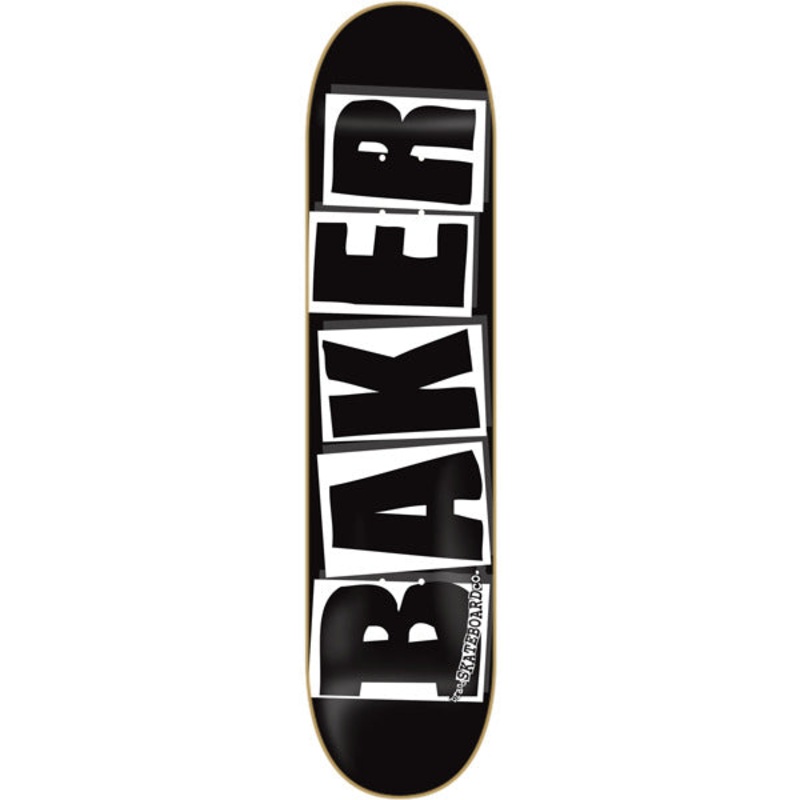 Baker Brand Logo Skateboard Deck – 8.0″ Black/White