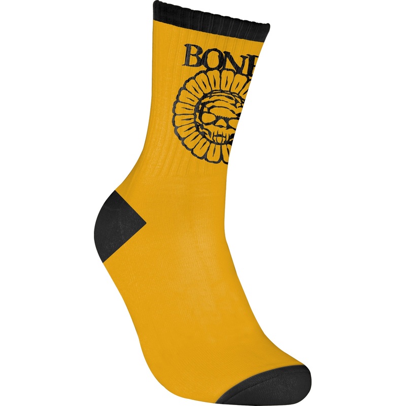 Bones Wheels Pushing Up Daisies Socks – Gold
