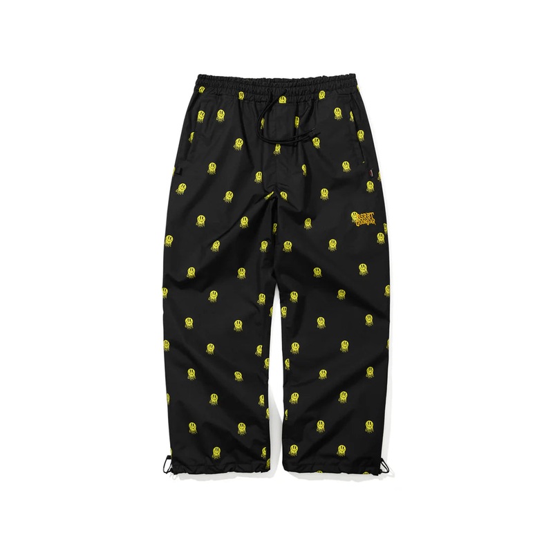 BSRabbit x Goon Gear SMILE WIDE TRACK PANTS BLACK Medium