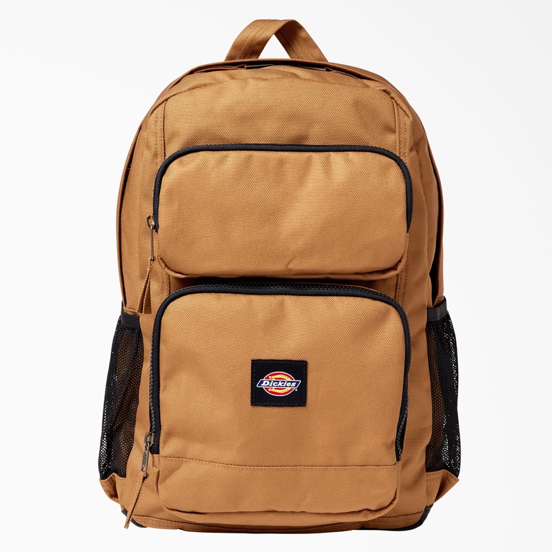 Dickies Double Pocket Backpack – Brown Duck